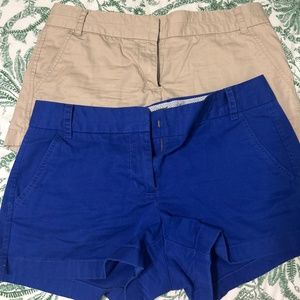 2 PACK J Crew 3” Chino Shorts